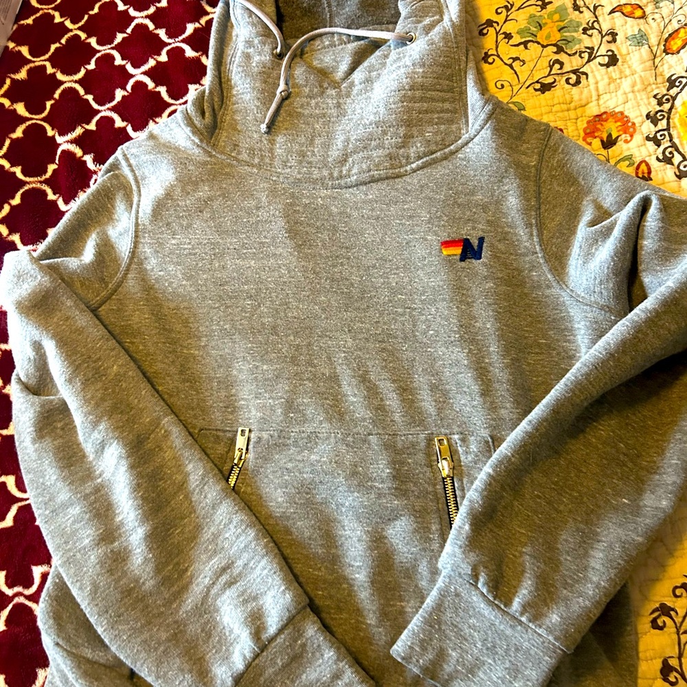 Aviator Nation Grey Ninja Hoodie XS